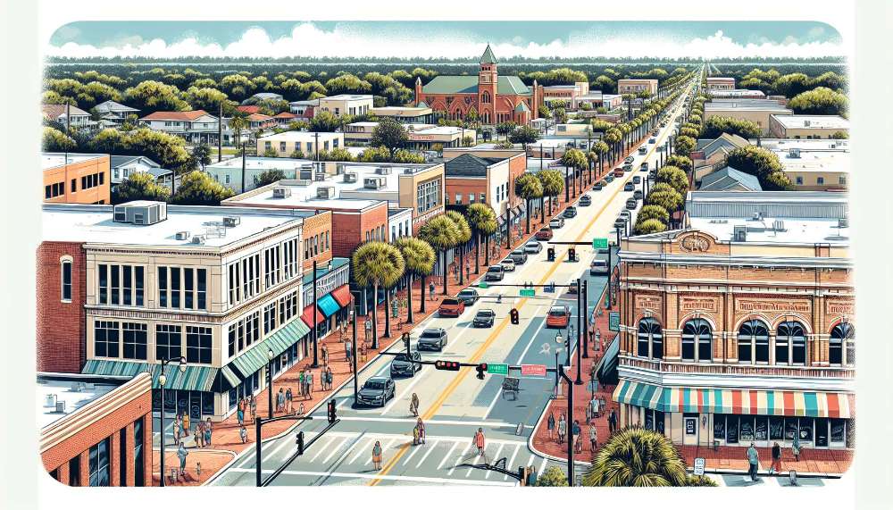 A vibrant street scene in Casselberry
