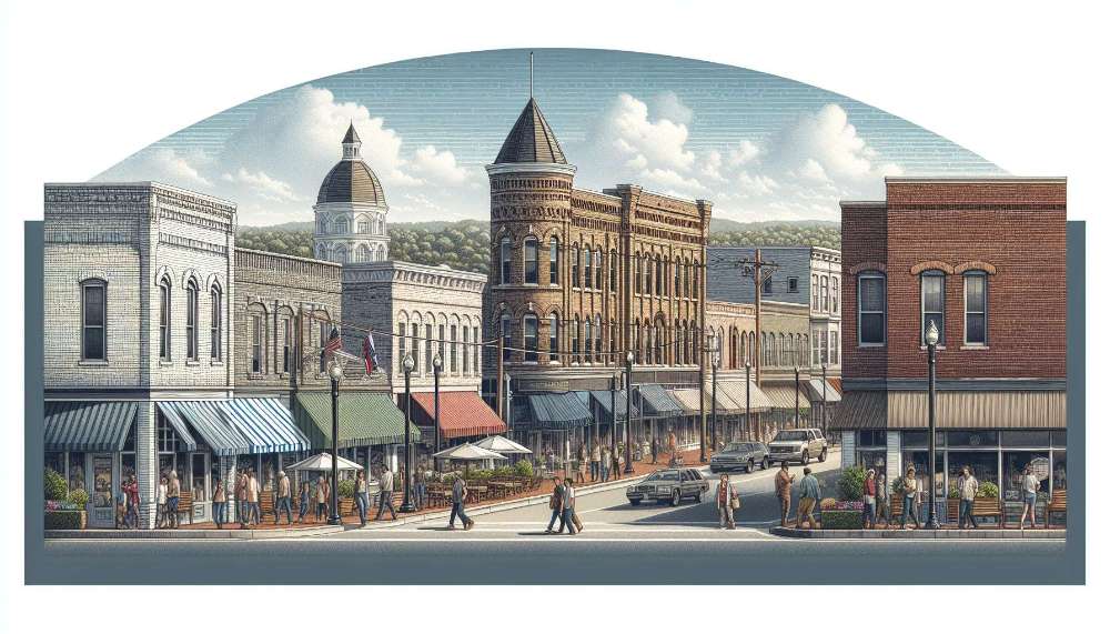 A vibrant street scene in Brentwood