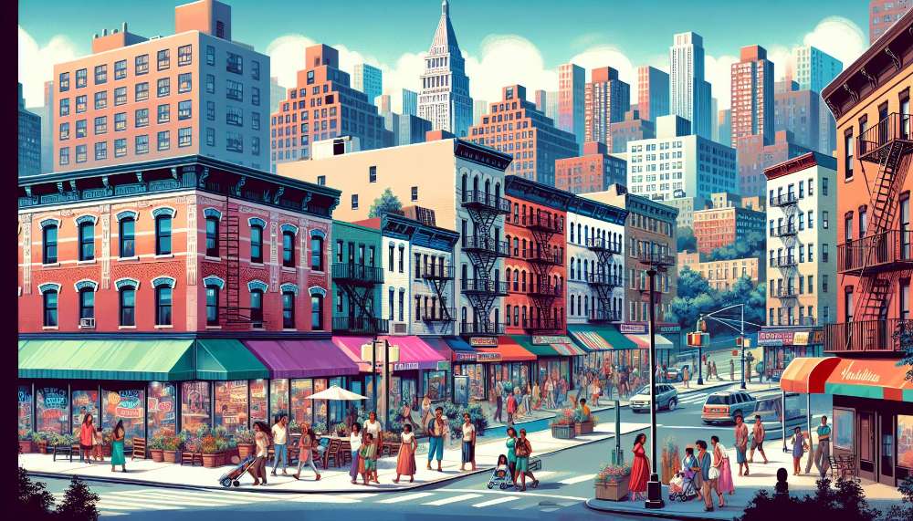 A vibrant street scene in Riverdale