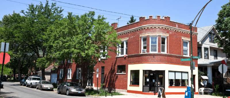 A vibrant street scene in Avondale