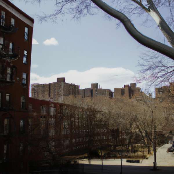 A vibrant street scene in Stuyvesant Heights