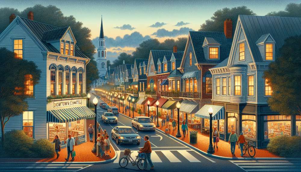 A vibrant street scene in Northeast Colorado Springs