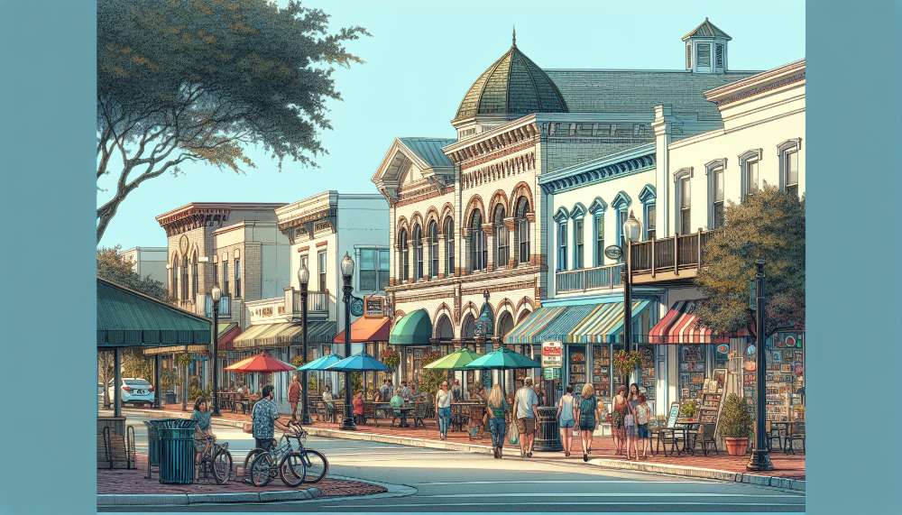 A vibrant street scene in Pembroke Pines