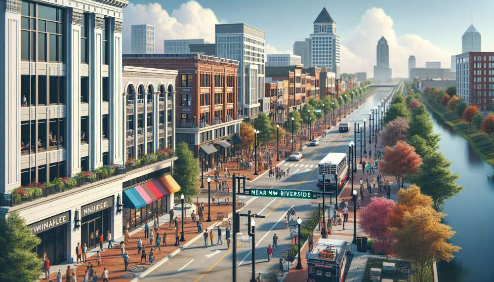 A vibrant street scene in Dothan