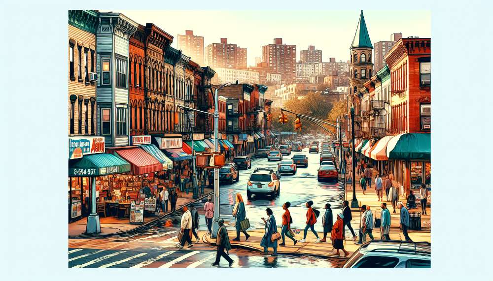 A vibrant street scene in Norwood