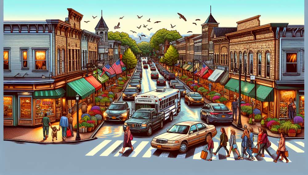 A vibrant street scene in Isfahan