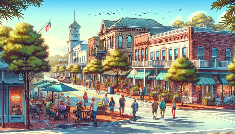 A vibrant street scene in Navarre